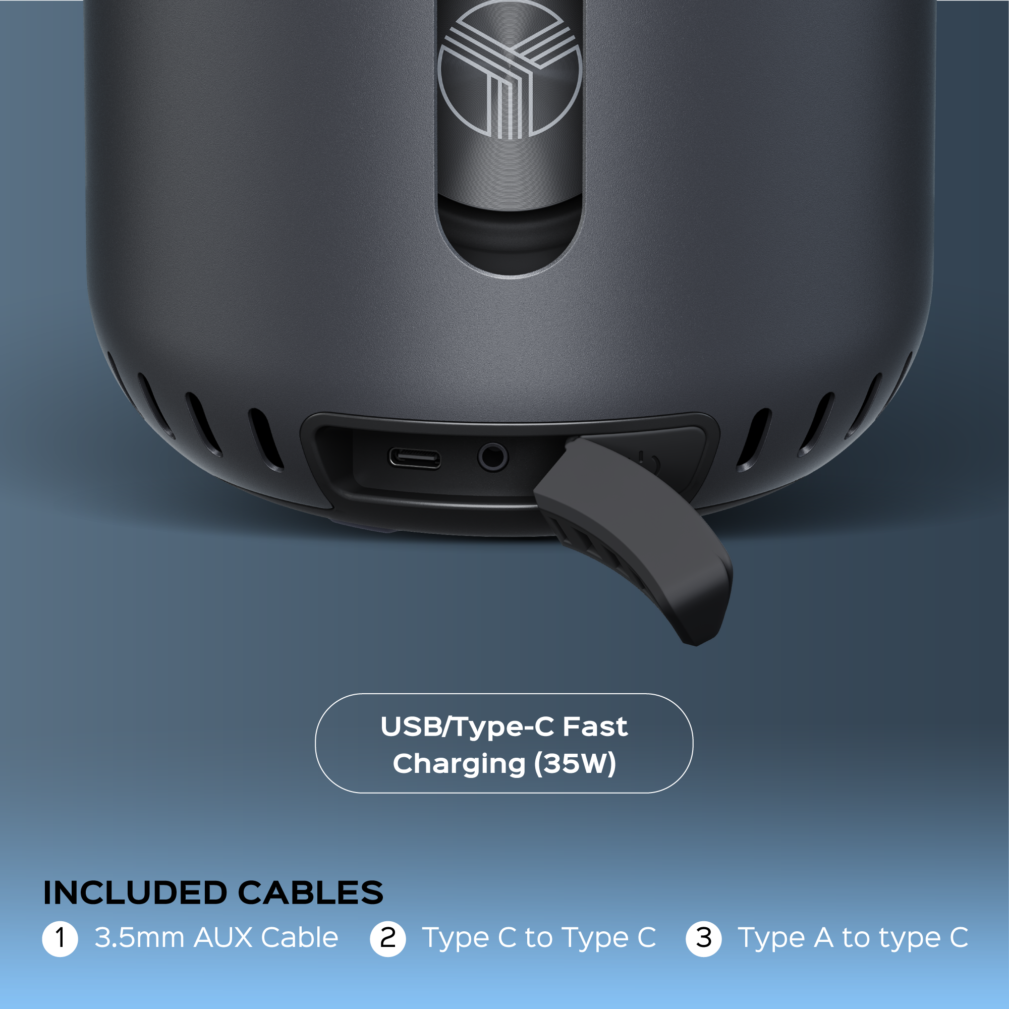 TREBLAB HD-360 Pro Premium Wireless Speaker with 5 Active Drivers and 8 Passive Radiators