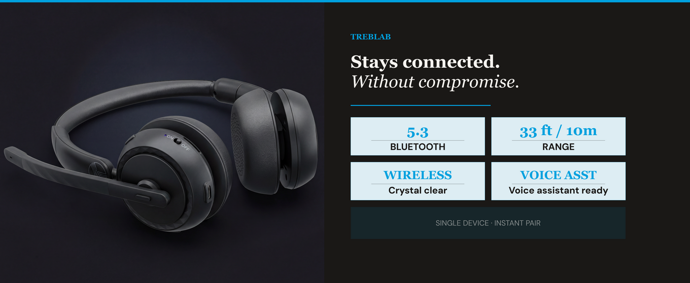 TREBLAB C7-Pro Conference Wireless Headset — A+ 6