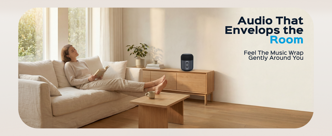 TREBLAB HD-360 Pro Premium Wireless Speaker with 5 Active Drivers and 8 Passive Radiators — A+ 2