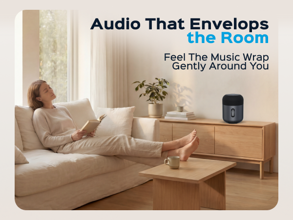 TREBLAB HD-360 Pro Premium Wireless Speaker with 5 Active Drivers and 8 Passive Radiators — A+ 2 mobile