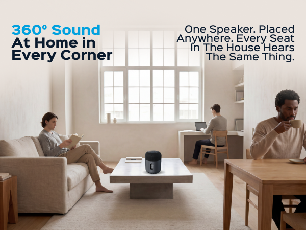 TREBLAB HD-360 Pro Premium Wireless Speaker with 5 Active Drivers and 8 Passive Radiators — A+ 3 mobile