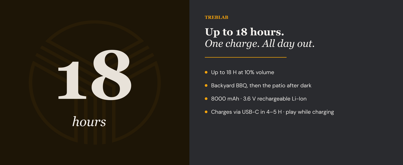 TREBLAB HD-Energy Pro Wireless Speaker with Handle — A+ 3