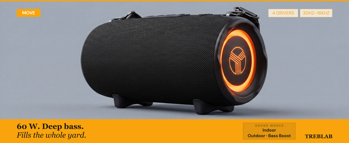 Treblab Move Max Bluetooth Speaker (HD-Max) A+ 5