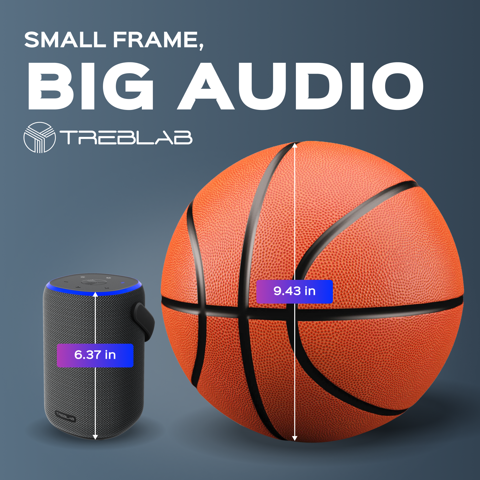 TREBLAB HD-Energy Pro Wireless Speaker with Handle