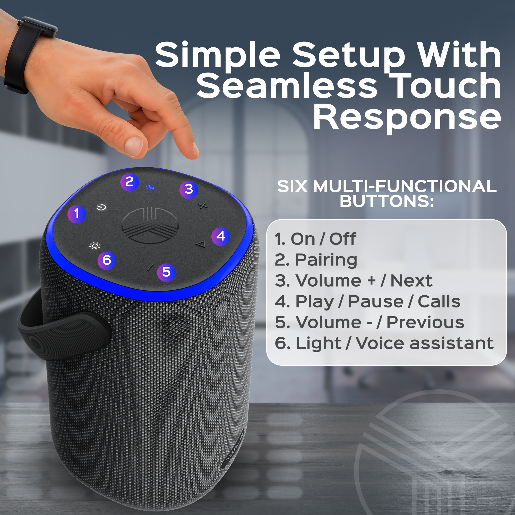 TREBLAB HD-Energy Pro Wireless Speaker with Handle