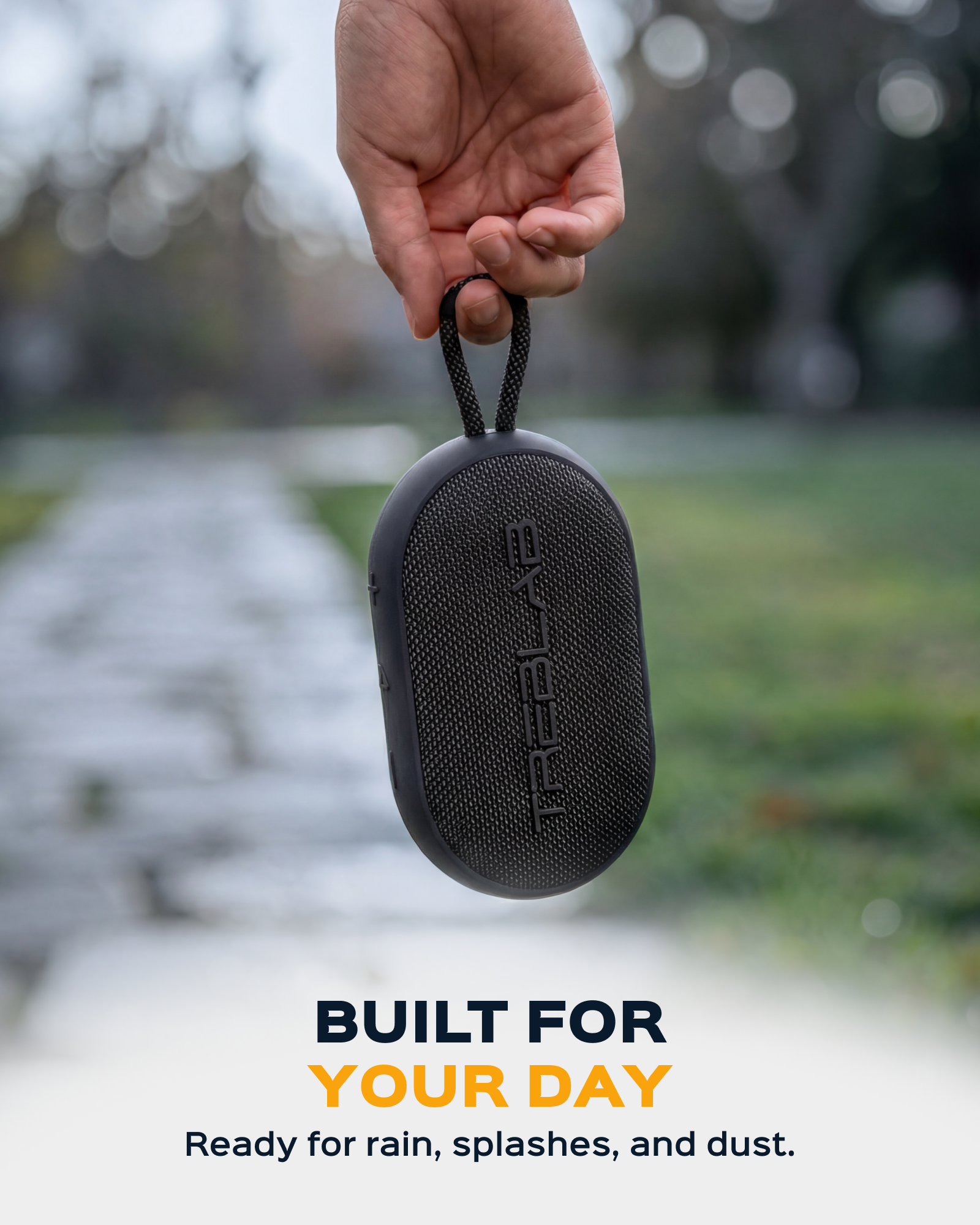 TREBLAB HD-Go Small Wireless Speaker with Clip