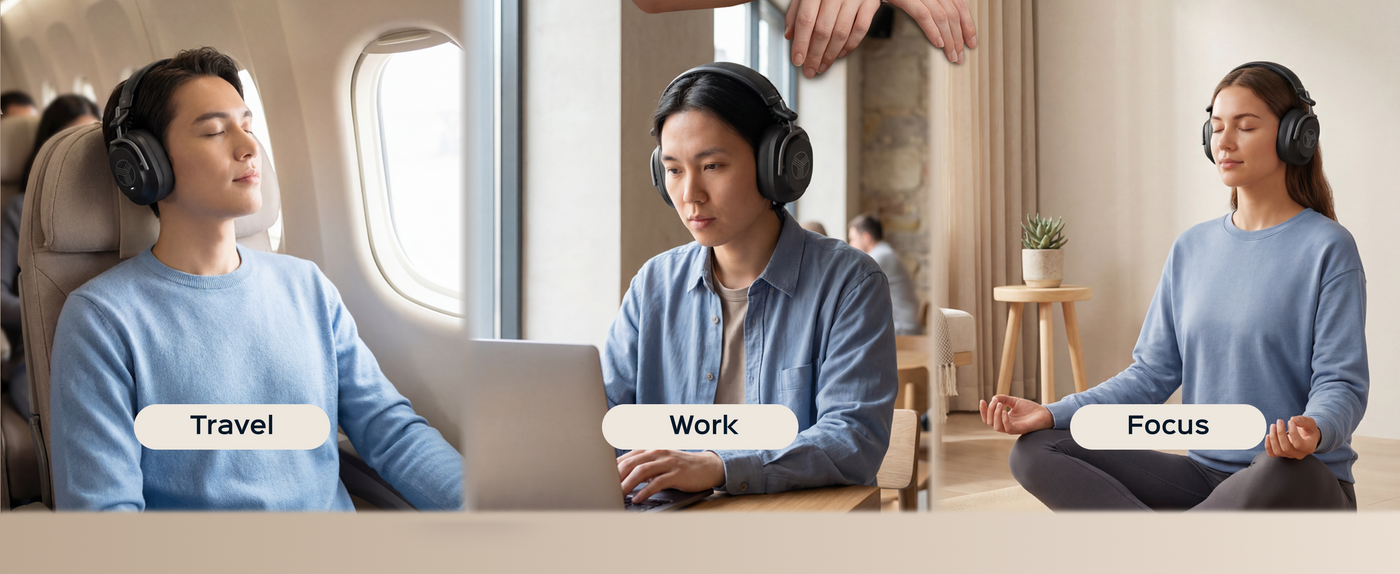 TREBLAB U5 Hybrid Active Noise Cancelling Headphones — A+ 3