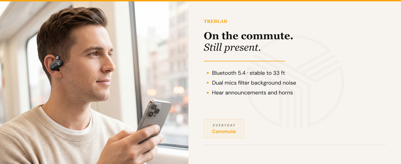 TREBLAB X-Open Open Ear Wireless Earbuds — A+ 5