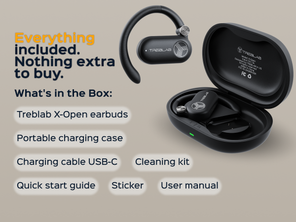 TREBLAB X-Open Open Ear Wireless Earbuds — A+ 6 mobile
