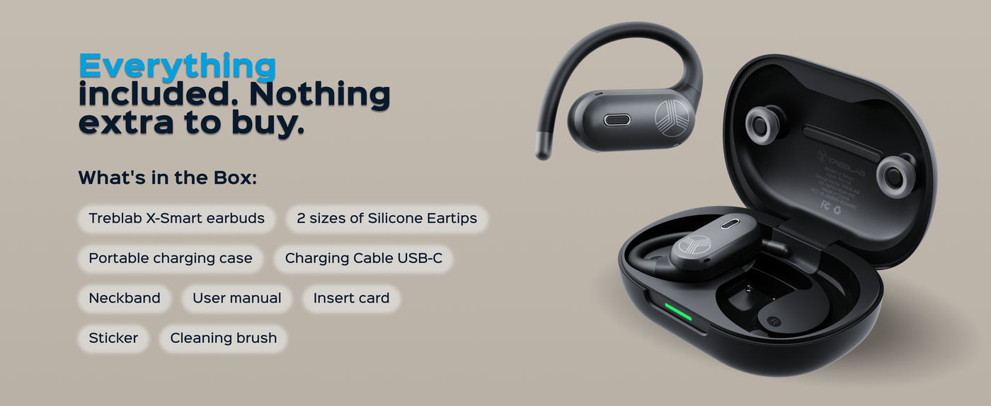 TREBLAB X-Smart AI Wireless Bluetooth Translation Earbuds — A+ 6