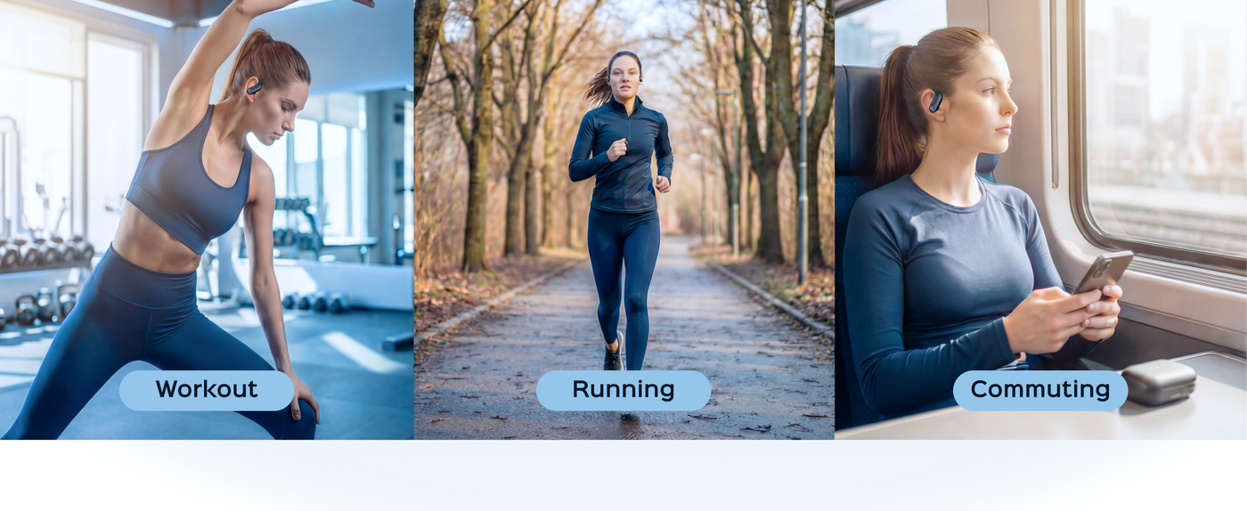 TREBLAB X3 Pro Wireless Earbuds with Earhooks — A+ 3