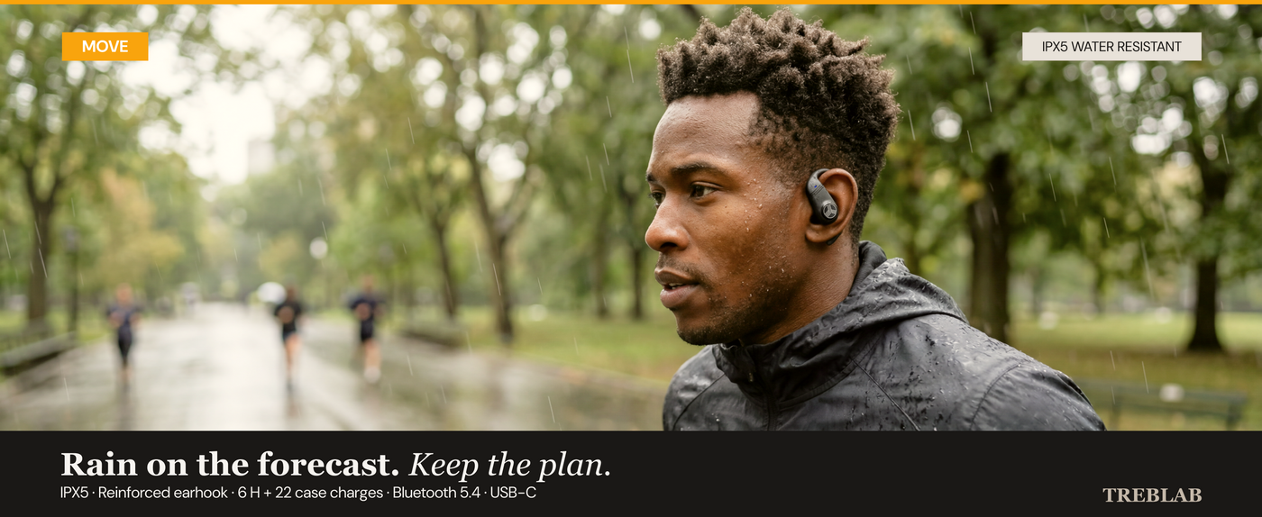 TREBLAB X4 Wireless Earbuds with Earhooks — A+ 2