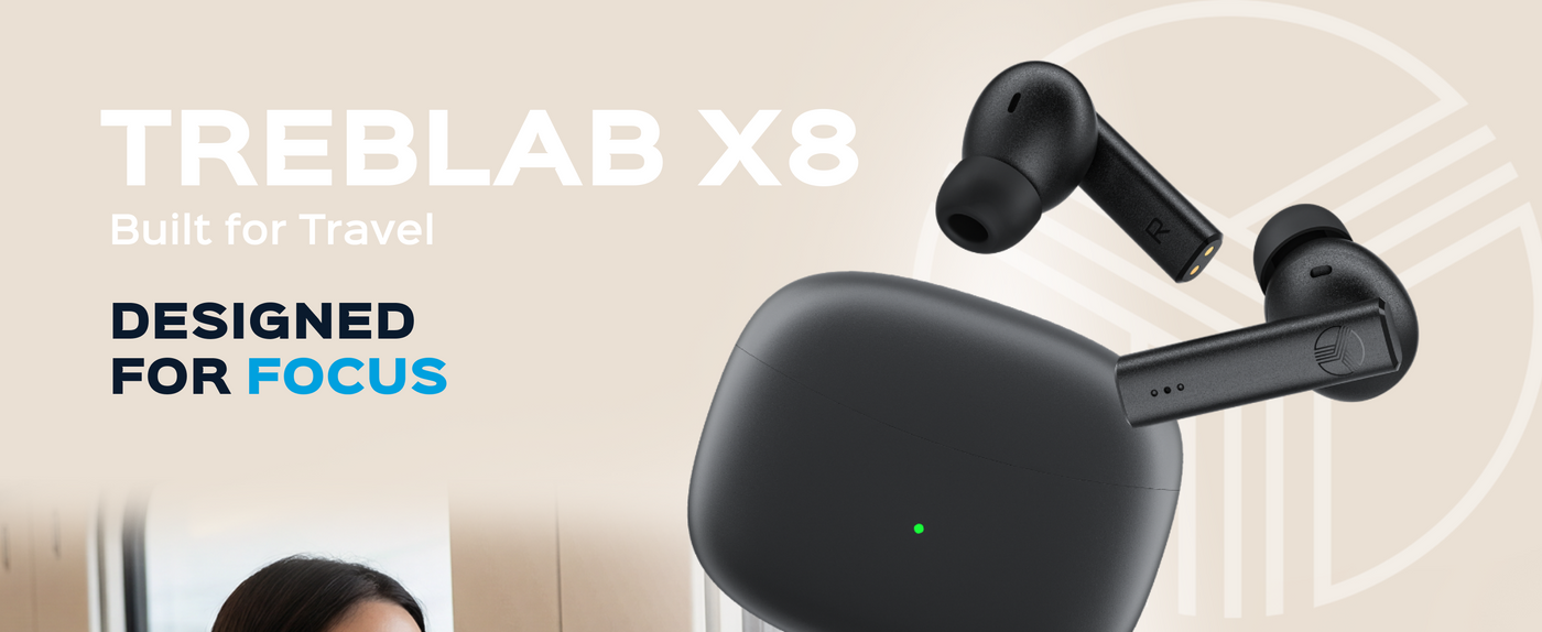 TREBLAB X8 Noise Cancelling Wireless Earbuds — A+ 1