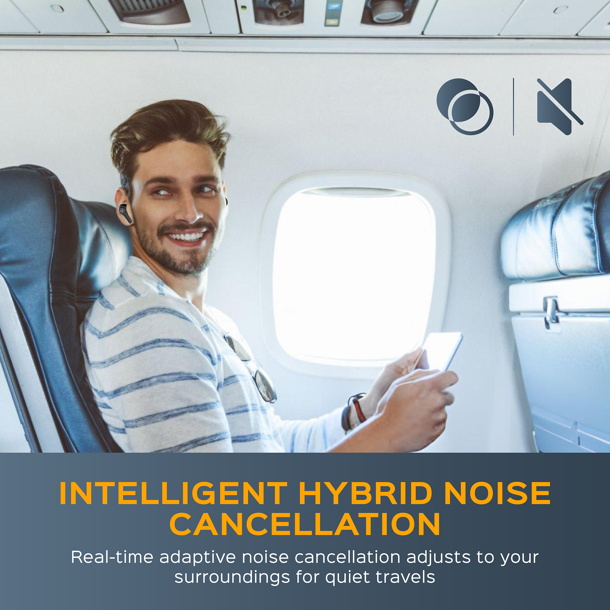 TREBLAB X9 Pro Hybrid Active Noise Cancelling Earbuds
