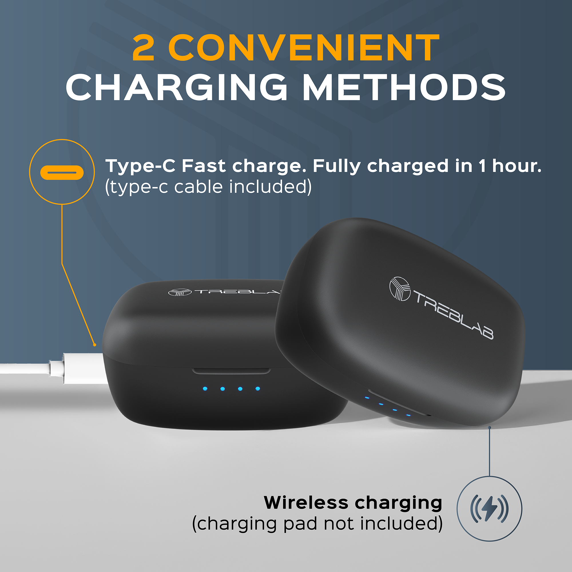 TREBLAB X9 Pro Hybrid Active Noise Cancelling Earbuds