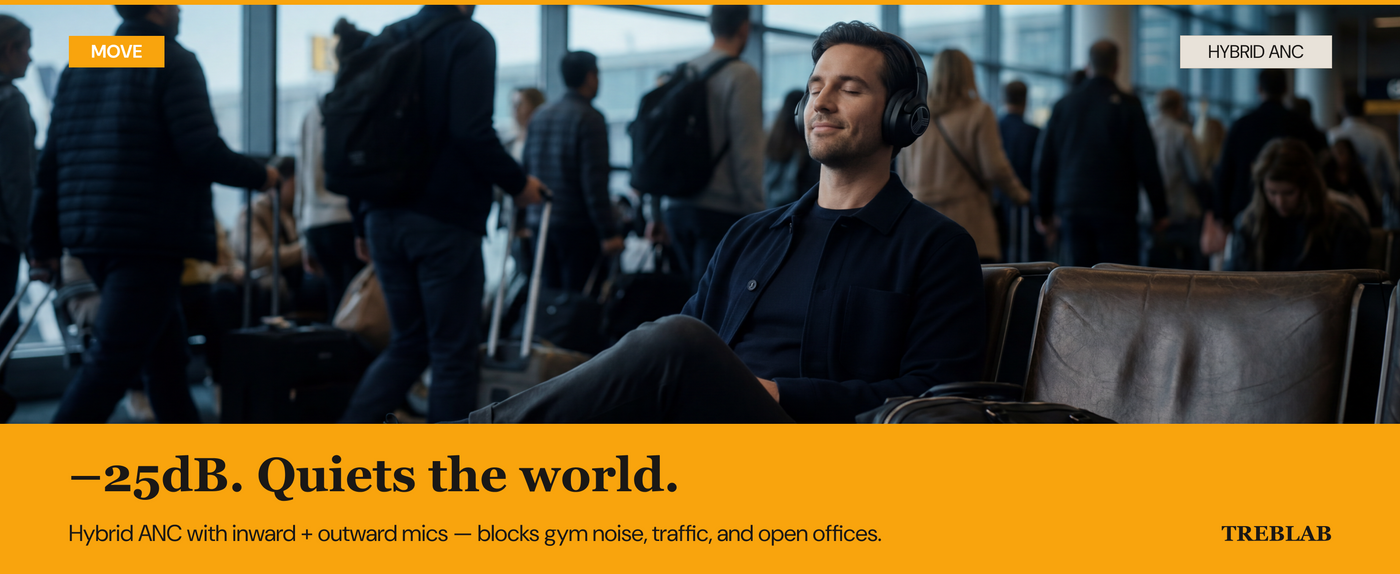 TREBLAB Z2 Active Noise Cancelling Headphones — A+ 2