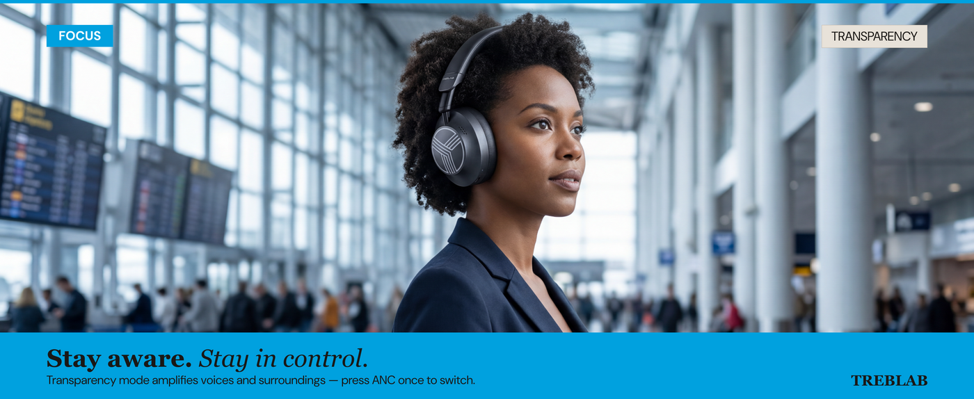 TREBLAB Z7 Pro Hybrid Active Noise Cancelling Headphones — A+ 2