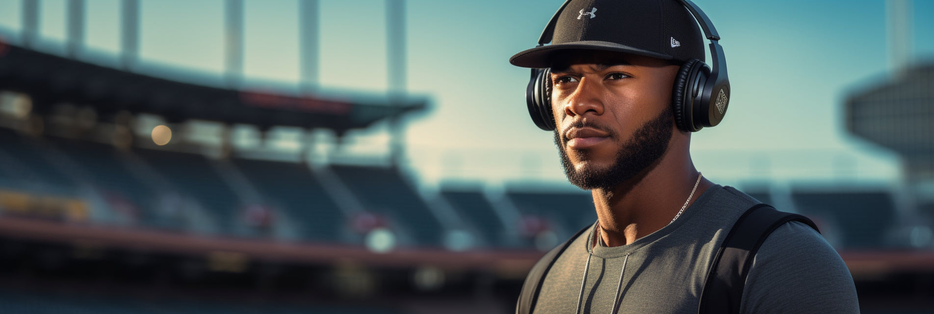 how to wear headphones with a baseball hat main image