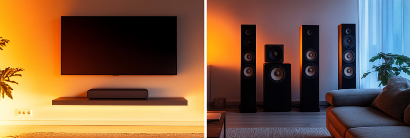 Soundbar vs Speakers image