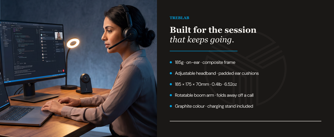 TREBLAB C7-Pro Conference Wireless Headset — A+ 5