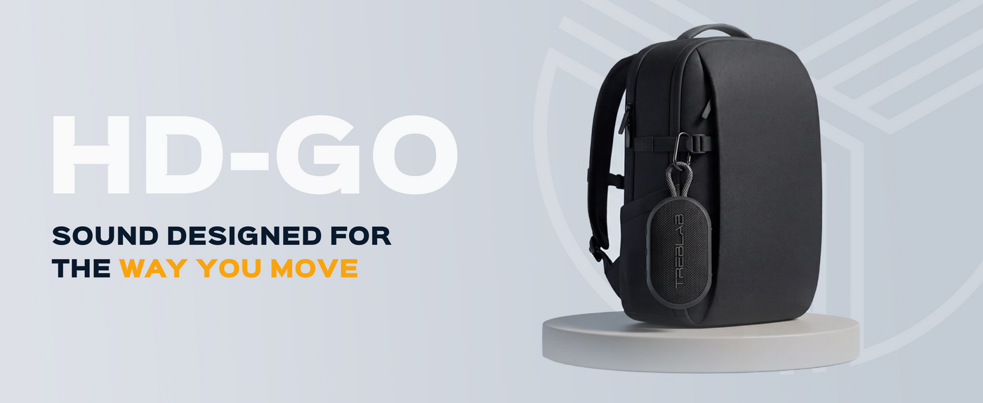 TREBLAB HD-Go Small Wireless Speaker with Clip — A+ 1