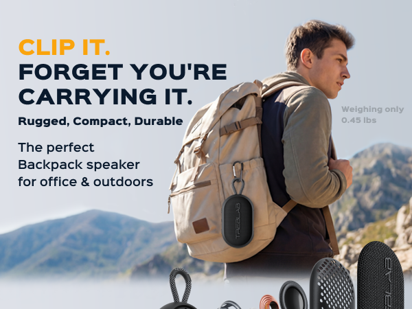 TREBLAB HD-Go Small Wireless Speaker with Clip — A+ 3 mobile