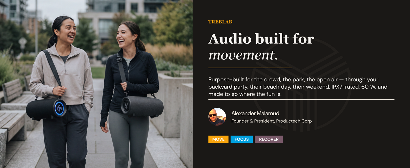 TREBLAB HD-Max Big and Loud Portable Speaker — A+ 1