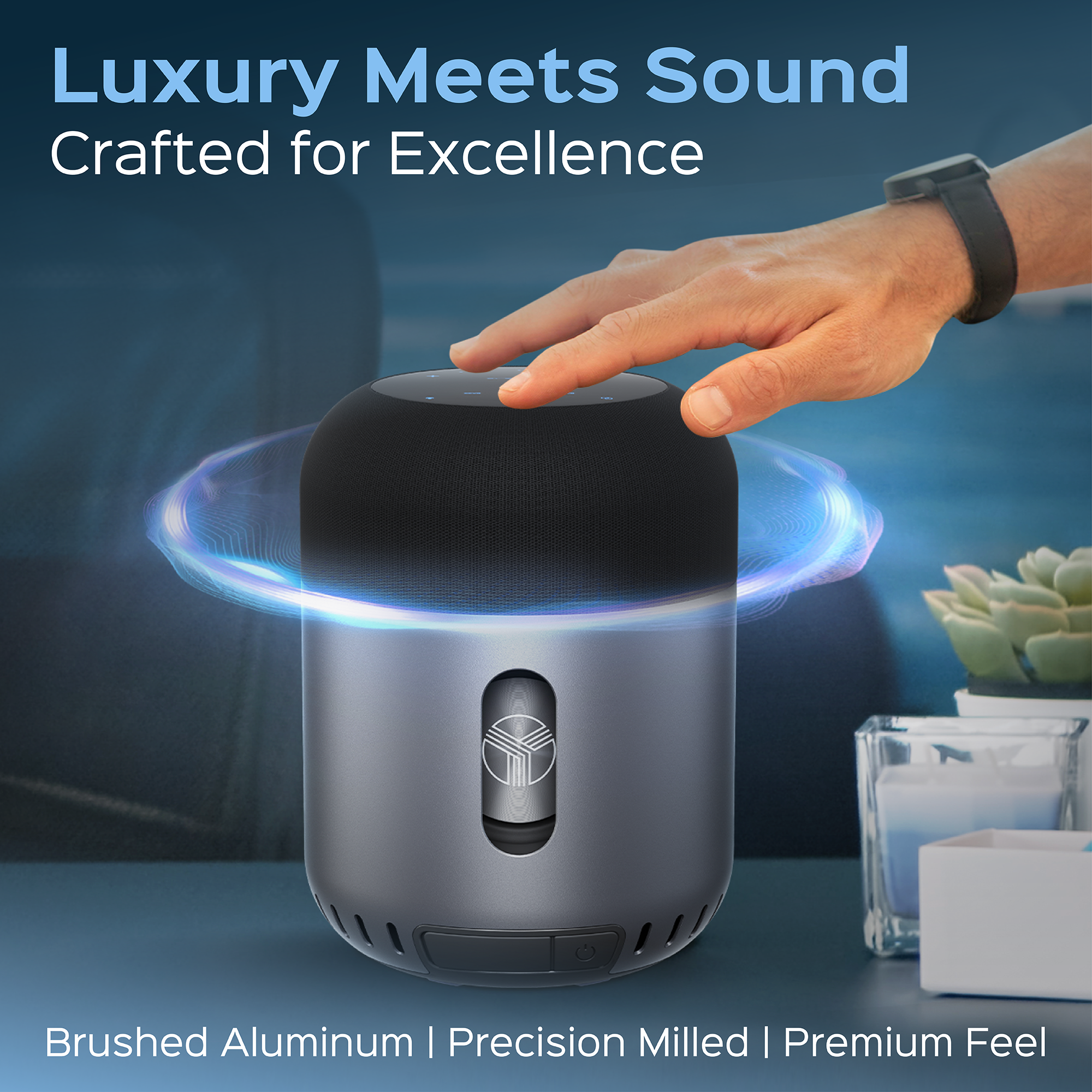 TREBLAB HD-360 Pro Premium Wireless Speaker with 5 Active Drivers and 8 Passive Radiators