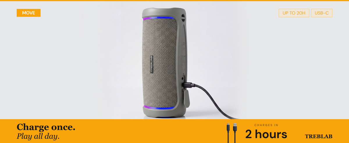 Treblab Move Go Bluetooth Speaker (HD77) A+ 3