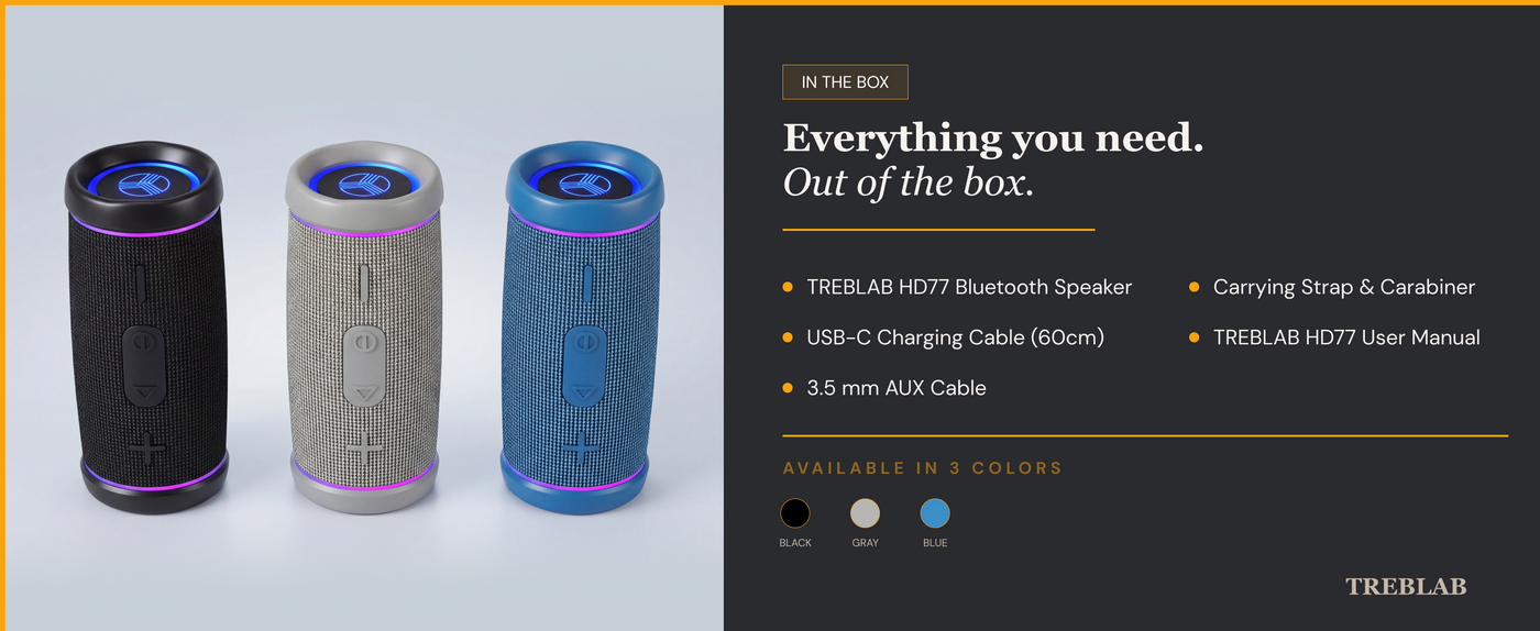 TREBLAB HD77 Wireless Speaker with 360° Sound — A+ 6