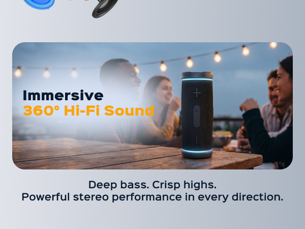 TREBLAB HD77 Wireless Speaker with 360° Sound — A+ 5 mobile