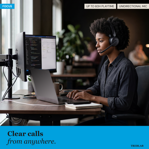 TREBLAB C7-Pro Conference Wireless Headset