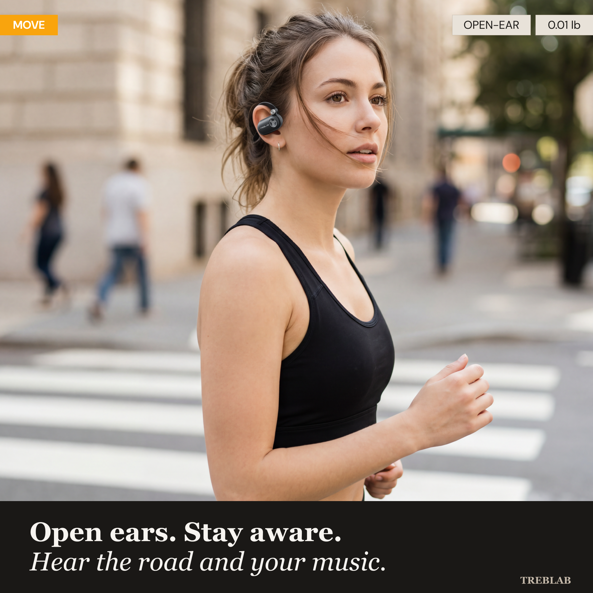 TREBLAB X-Open Open Ear Wireless Earbuds