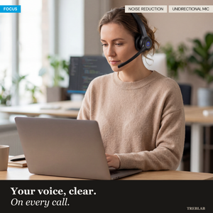 TREBLAB C7 Single Ear Conference Wireless Headset