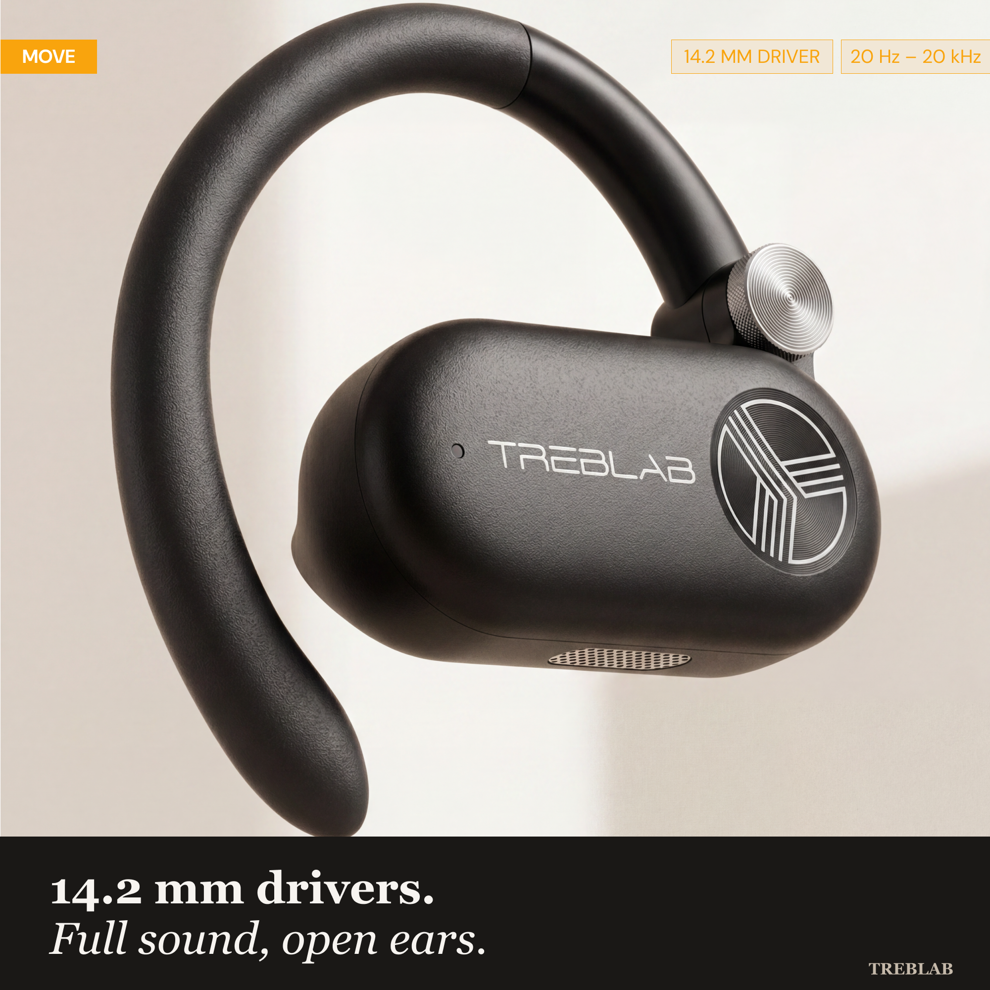 TREBLAB X-Open Open Ear Wireless Earbuds