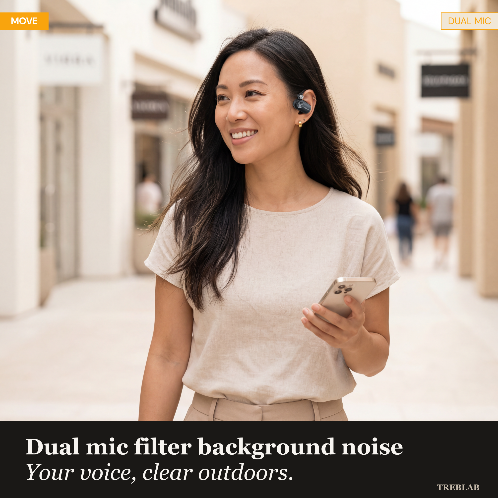 TREBLAB X-Open Open Ear Wireless Earbuds