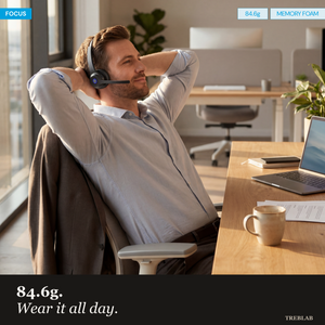 TREBLAB C7 Single Ear Conference Wireless Headset