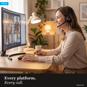 TREBLAB C7 Single Ear Conference Wireless Headset