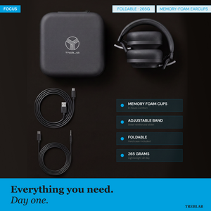 TREBLAB U5 Hybrid Active Noise Cancelling Headphones