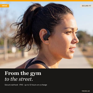 TREBLAB X3 Pro Wireless Earbuds with Earhooks