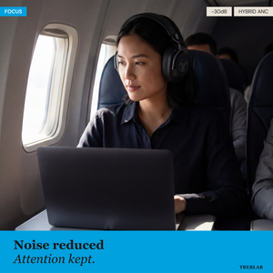 TREBLAB U5 Hybrid Active Noise Cancelling Headphones
