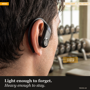TREBLAB X4 Wireless Earbuds with Earhooks