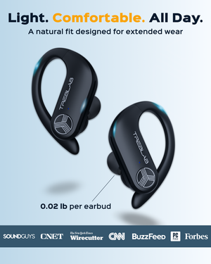 TREBLAB X3 Pro Wireless Earbuds with Earhooks