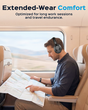 TREBLAB Z7 Pro Hybrid Active Noise Cancelling Headphones