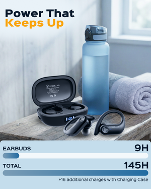 TREBLAB X3 Pro Wireless Earbuds with Earhooks