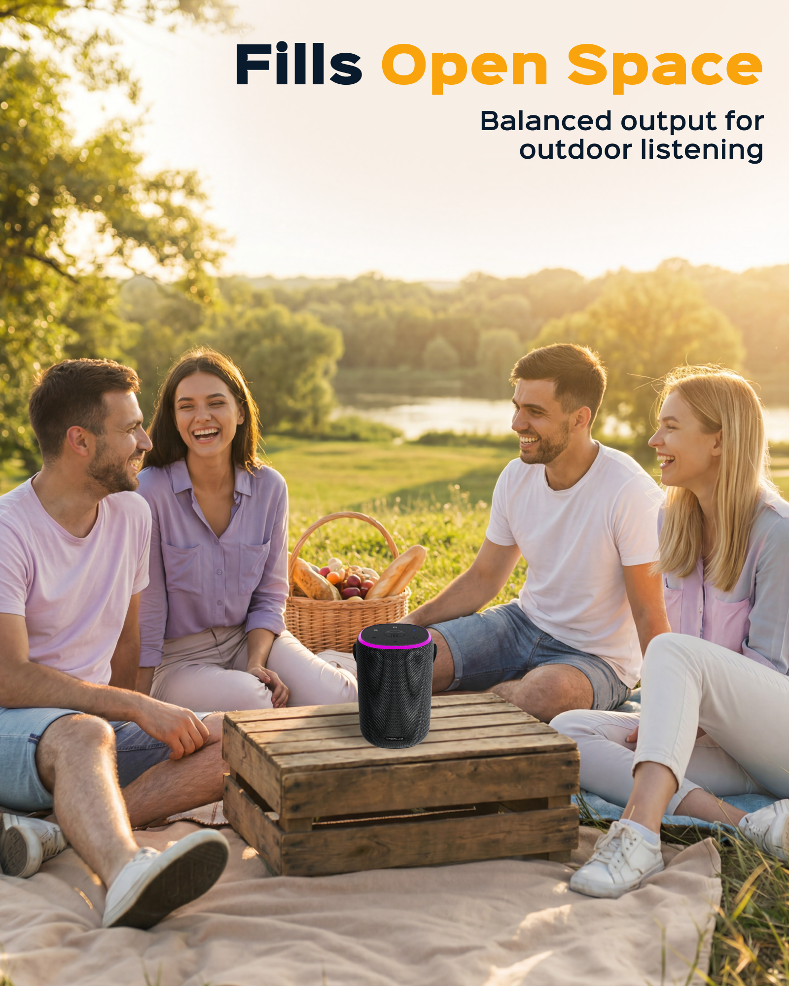 TREBLAB HD-Energy Pro Wireless Speaker with Handle