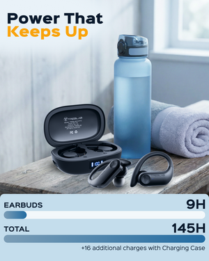 TREBLAB X3 Pro Wireless Earbuds with Earhooks