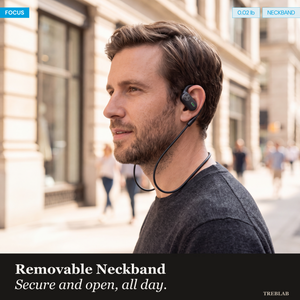 TREBLAB X-Smart Wireless Earbuds with Translation & AI Assistant | 144-language real-time translator, 4 mics, IPX5, earhook secure fit, 8.5H battery, BT 5.4, gaming mode