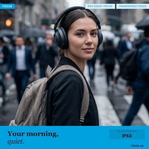 TREBLAB Z7 Pro Hybrid Active Noise Cancelling Headphones