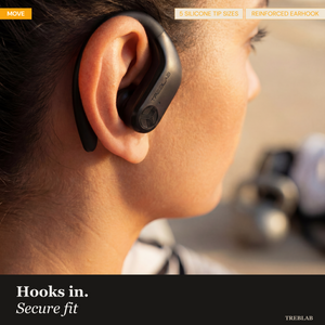 TREBLAB X3 Pro Wireless Earbuds with Earhooks